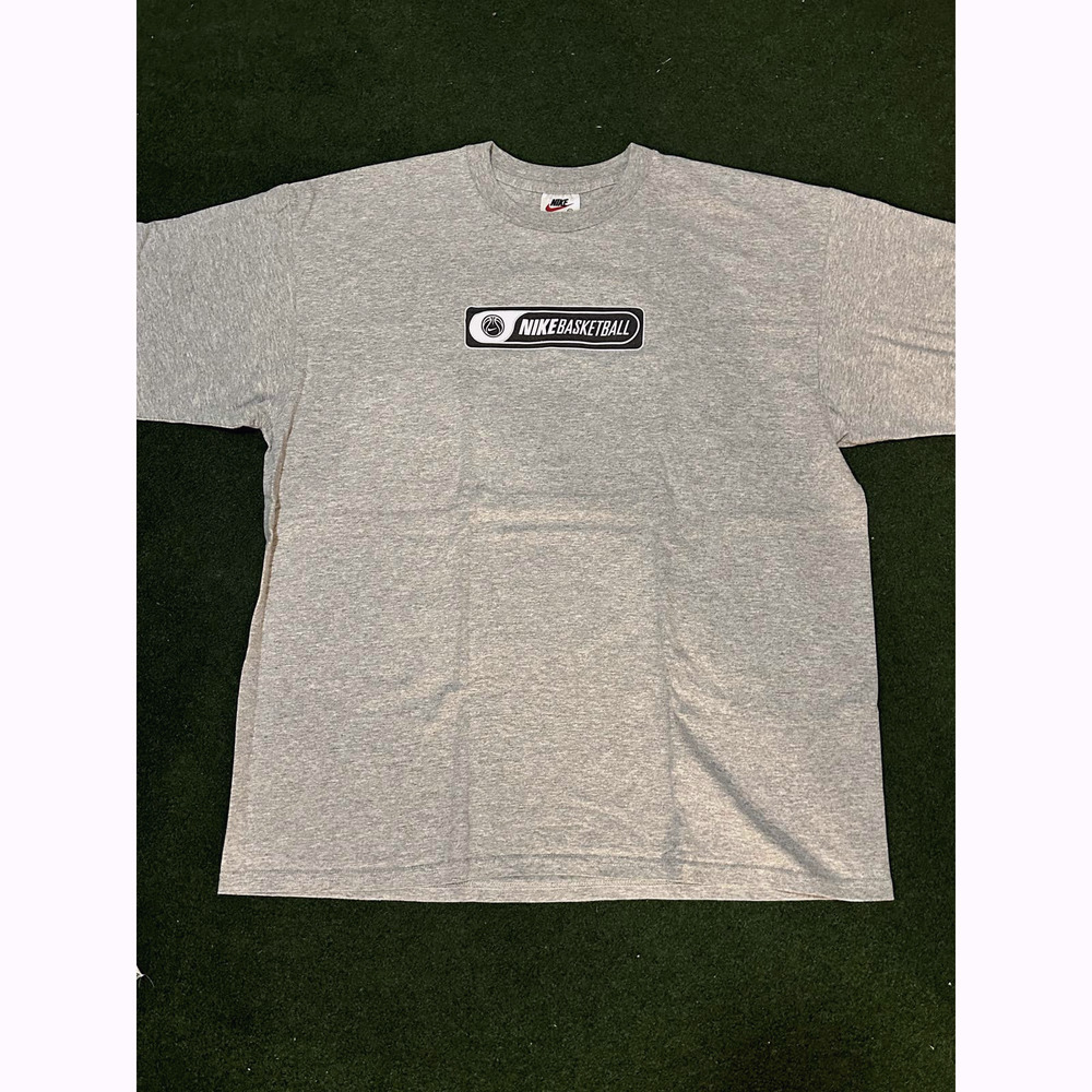 Vintage White Tag Nike Basketball Logo Tee XL